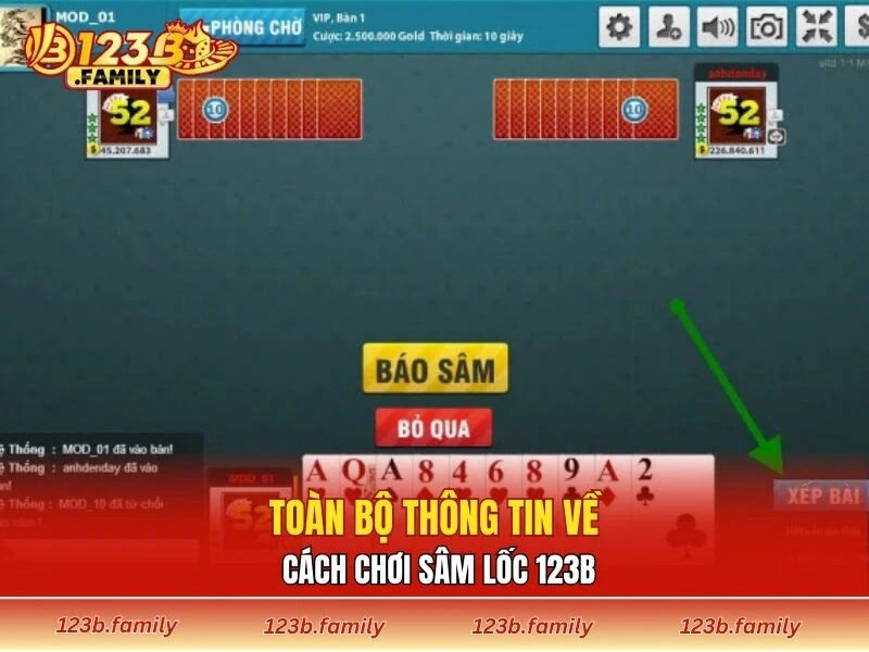 Toàn bộ thông tin về cách chơi sâm lốc 123B